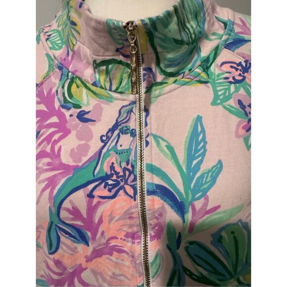 Lilly Pulitzer Mermaide in the shade popover Upf 50 + skipper sweater top XXL - Picture 3 of 9